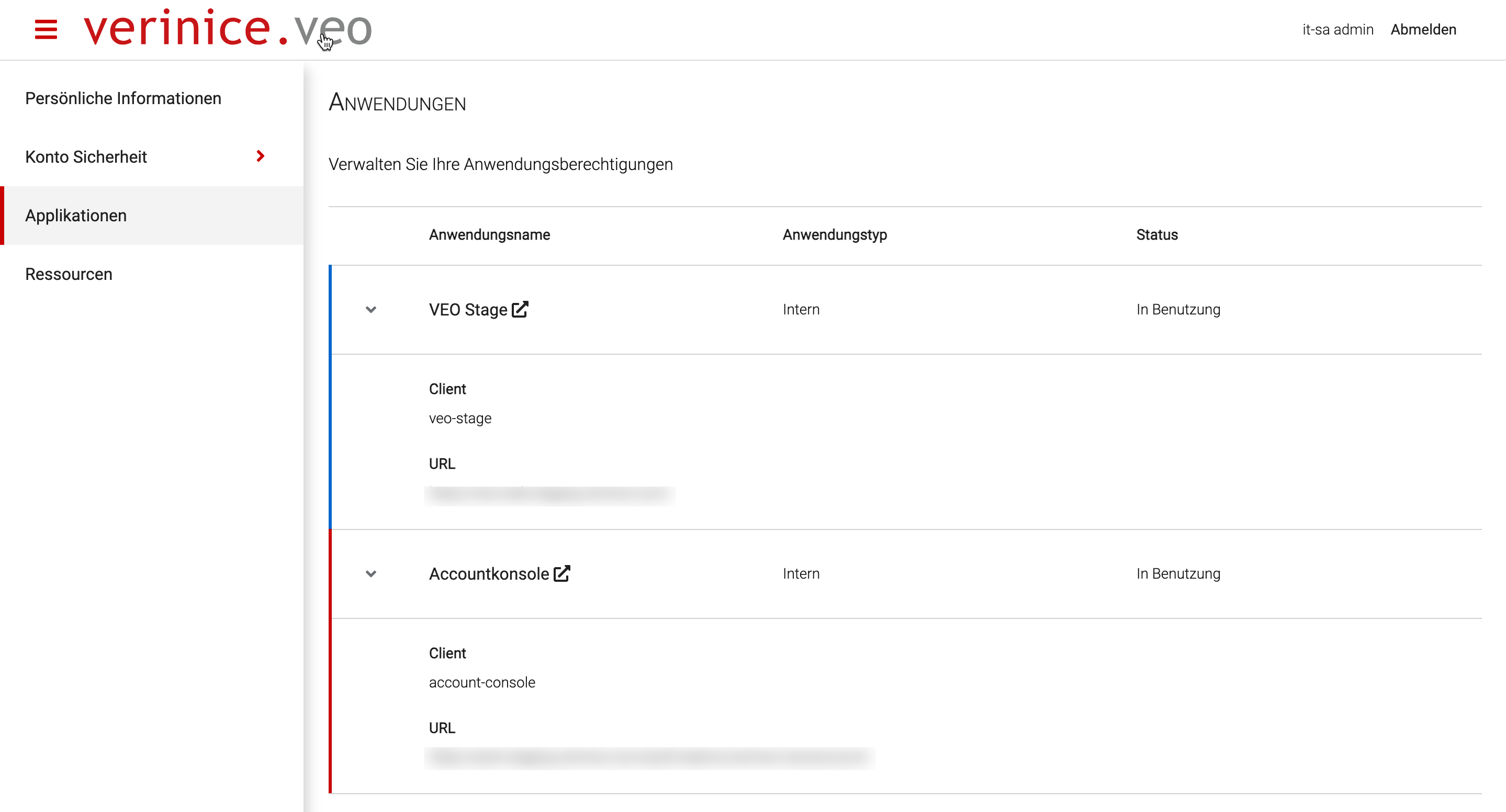 Benutzerkonto bearbeiten
