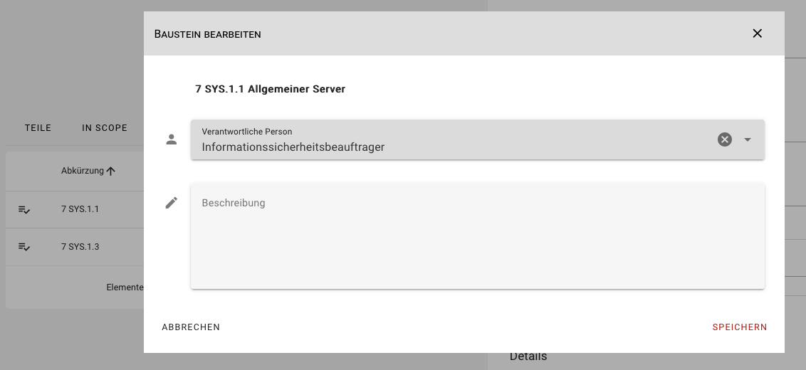 Bausteine bearbeiten