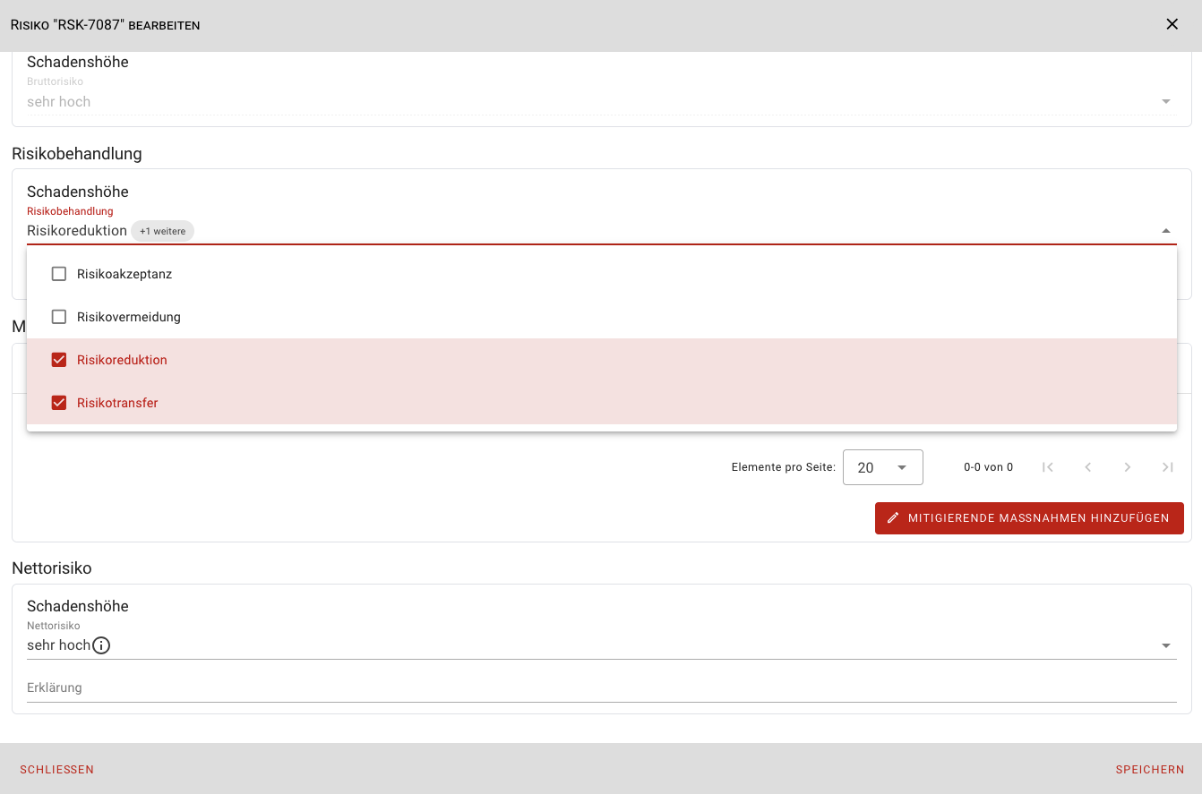 Risikobehandlung