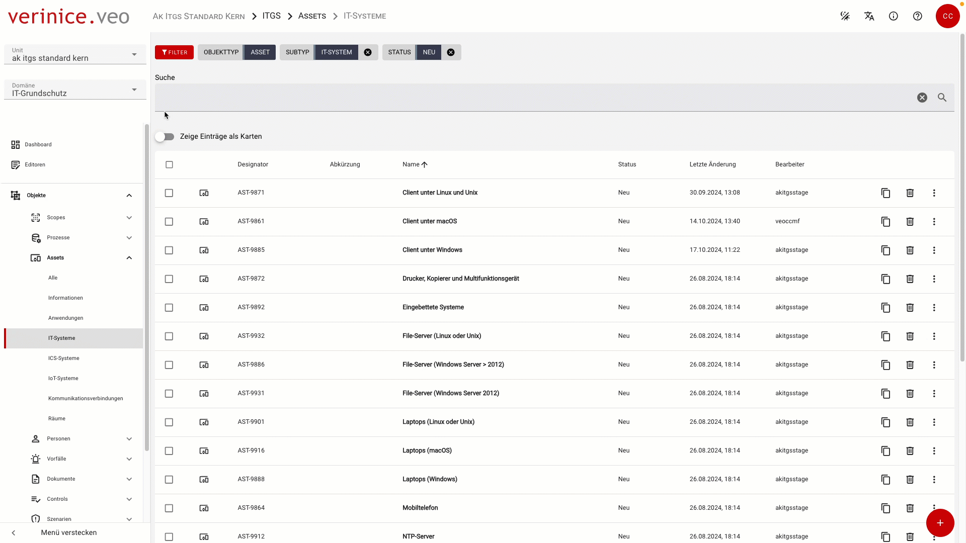 Feature-Toggle - Karten
