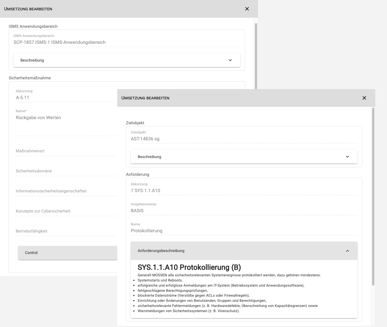 RI Forms für Controls