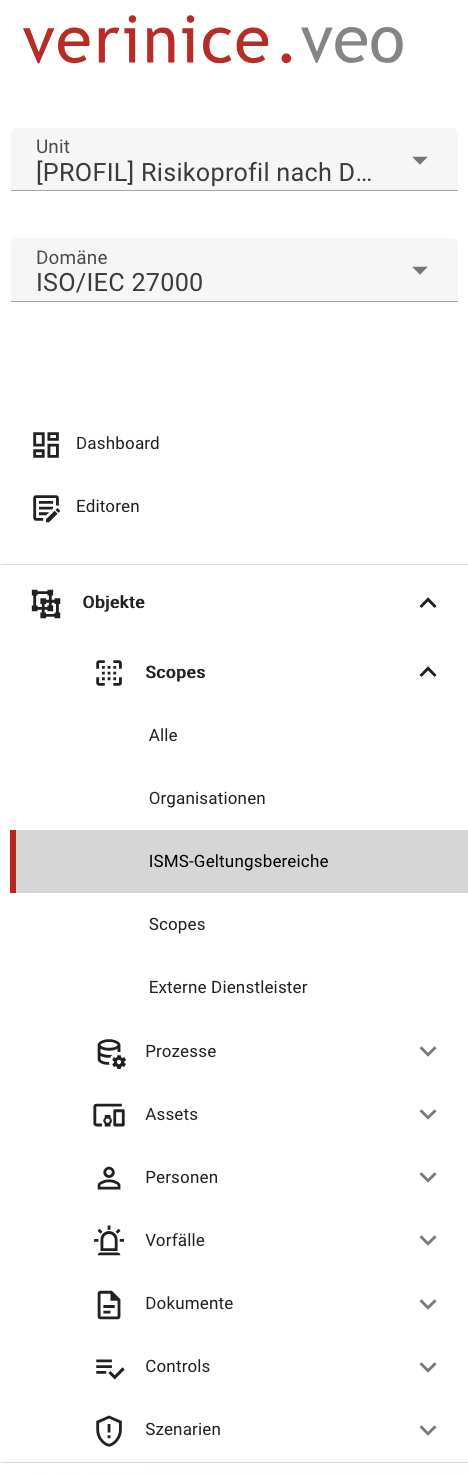 Subtyp ISMS-Geltungsbereiche
